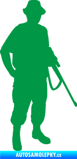 Samolepka Myslivec 004 pravá zelená