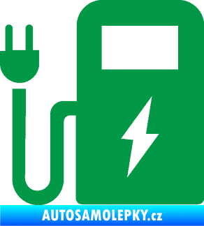 Samolepka Nabíjecí stanice 001 levá elektromobil charge zelená