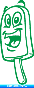 Samolepka Nanuk 001 levá s obličejem zelená