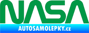 Samolepka NASA nápis zelená