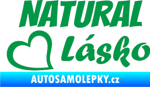 Samolepka Natural Lásko zelená