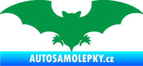 Samolepka Netopýr 007 zelená