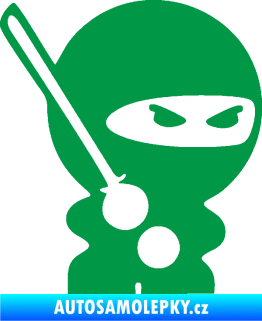 Samolepka Ninja baby 001 pravá zelená