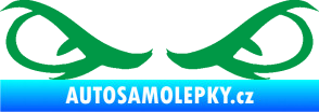 Samolepka Oči 001 zelená