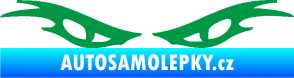 Samolepka Oči 003  zelená