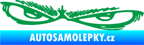 Samolepka Oči 005 levá zelená
