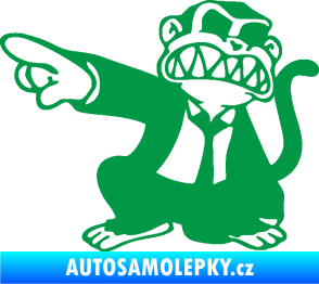 Samolepka Opičák JDM levá zelená