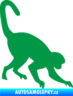 Samolepka Opice 002 pravá zelená