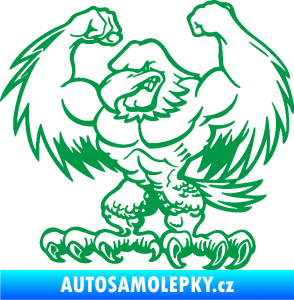 Samolepka Orel svalovec levá zelená