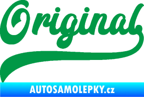 Samolepka Original nápis zelená