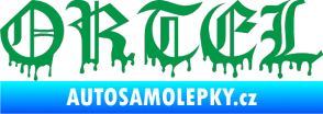 Samolepka Ortel zelená