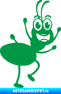Samolepka Pan mravenec pravá zelená