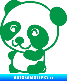 Samolepka Panda 002 levá zelená