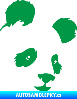Samolepka Panda 004 pravá zelená