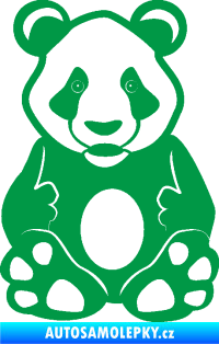 Samolepka Panda 006  zelená