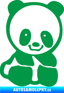 Samolepka Panda 009 pravá baby zelená