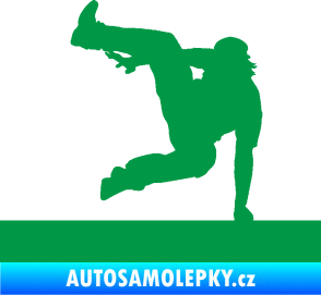 Samolepka Parkour 002 levá zelená