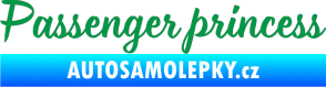 Samolepka Passenger Princess 001 nápis zelená