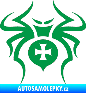 Samolepka Pavouk 003 křižák zelená