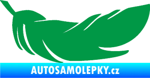Samolepka Peříčko 007 pravá zelená
