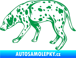 Samolepka Pes 001 levá Dalmatin zelená