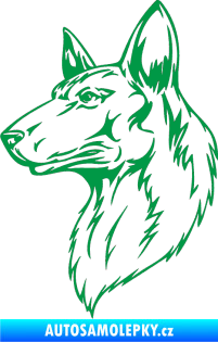 Samolepka Pes 019 levá zelená