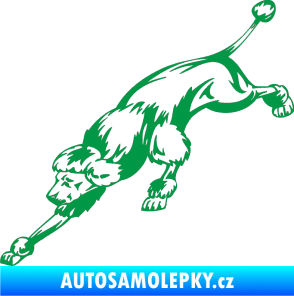 Samolepka Pes 022 levá Pudl zelená