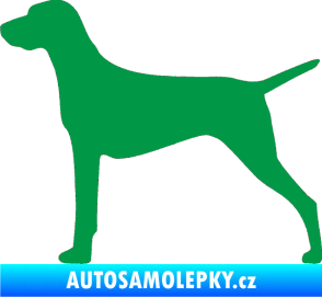 Samolepka Pes 052 levá Ohař zelená