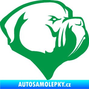 Samolepka Pes 116 pravá pitbull zelená