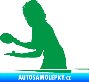 Samolepka Ping pong 005 levá zelená