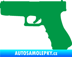 Samolepka Pistole 001 levá zelená