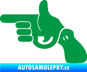 Samolepka Pistole 002 levá han gun zelená