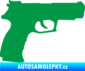 Samolepka Pistole 003 pravá zelená