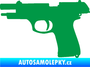 Samolepka Pistole 004 levá zelená