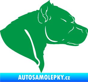 Samolepka Pitbull 004 pravá zelená