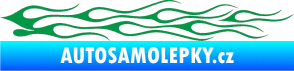 Samolepka Plameny 005 zelená
