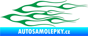 Samolepka Plameny 017 zelená