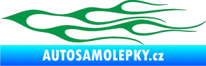 Samolepka Plameny 021 zelená
