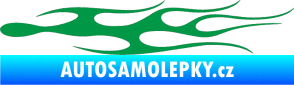Samolepka Plameny 022 zelená