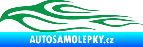 Samolepka Plameny 031 zelená