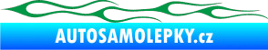 Samolepka Plameny 034 zelená