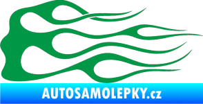 Samolepka Plameny 048 zelená