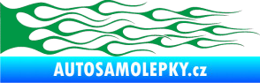 Samolepka Plameny 050 zelená