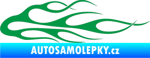 Samolepka Plameny 055 zelená