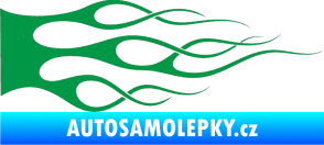 Samolepka Plameny 056 zelená