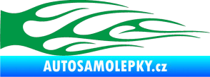 Samolepka Plameny 059 zelená