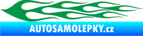 Samolepka Plameny 061 zelená