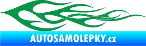 Samolepka Plameny 062 zelená