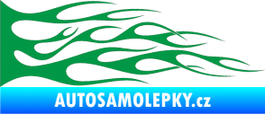 Samolepka Plameny 072 zelená