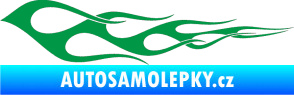 Samolepka Plameny 073 zelená